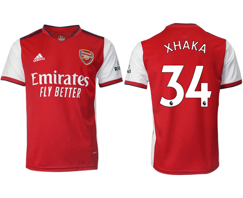 Men 2021-2022 Club Arsenal home aaa version red #34 Soccer Jersey->arsenal jersey->Soccer Club Jersey
